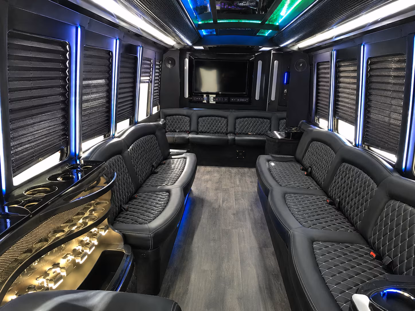 hampton concert party bus rental